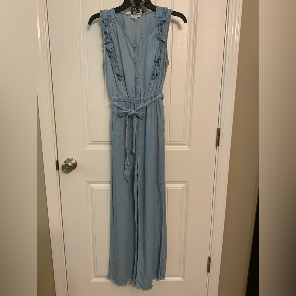 Hayden Girl Chambray Jumpsuit XL